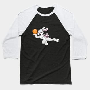 Rabbit as handball player with handball Baseball T-Shirt